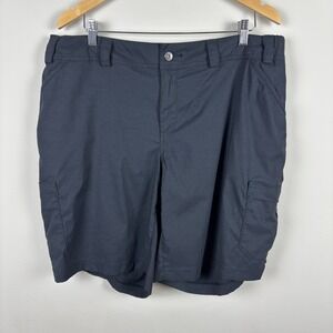 Duluth Trading Co Shorts Womens 18W Black Dry On The Fly 10" Cargo Outdoor Plus